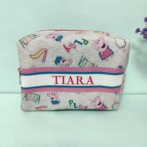 Personalized Neck Pillow with Box Pouch Combo for Kids
